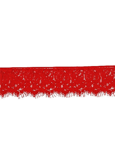 Máscara de encaje Mystere Rojo