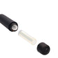 Tapón de bala vibratorio de silicona con punta rebordeada Sondeo uretral Negro