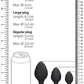 Juego de tapones con sensación de remolino de obsidiana