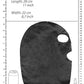 Mascarilla De Terciopelo Y Velcro Con Abertura Para Boca Y Ojos Negro