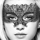 B&w Lace Eye Mask Princess