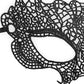 B&w Lace Eye Mask Princess