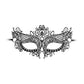 B&w Lace Eye Mask Queen
