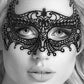 B&w Lace Eye Mask Empress
