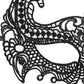 B&w Lace Eye Mask Empress