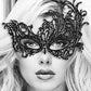 B&w Lace Eye Mask Royal