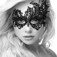 B&w Lace Eye Mask Royal