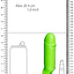 Funda para pene elástica, gruesa, suave y brillante