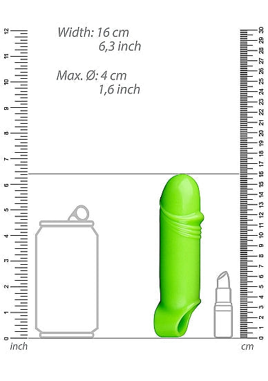 Funda para pene elástica, gruesa, suave y brillante