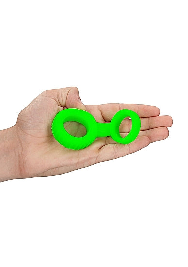 Anillo para el pene que brilla y correa para la bola que brillan en la oscuridad