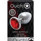 Scarlet Jewel Medium Silver Butt Plug