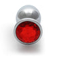 Scarlet Jewel Medium Silver Butt Plug