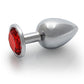 Scarlet Jewel Medium Silver Butt Plug