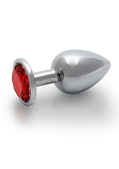 Scarlet Jewel Medium Silver Butt Plug