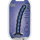 Ouch! Beaded Silicone G-spot Dildo 6.5 In Metallic Blue
