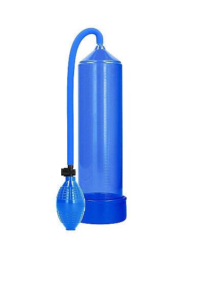 Bomba de pene clásica bombeada azul