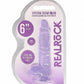Realrock 6in Realistic Dildo W/ Balls Clear Purple