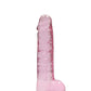 Realrock Consolador Realista De 7 Pulgadas Con Bolas Rosa Claro