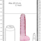 Realrock Consolador Realista De 7 Pulgadas Con Bolas Rosa Claro