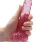 Realrock Consolador Realista De 7 Pulgadas Con Bolas Rosa Claro