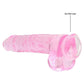 Realrock Consolador Realista De 9 Pulgadas Con Bolas Rosa Claro