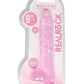 Realrock Consolador Realista De 9 Pulgadas Con Bolas Rosa Claro