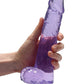Realrock Consolador Realista De 9 Pulgadas Con Bolas Púrpura Claro