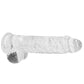 Realrock 9in Realistic Dildo W/ Balls Crystal Clear