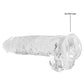 Realrock 9in Realistic Dildo W/ Balls Crystal Clear