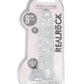 Realrock 9in Realistic Dildo W/ Balls Crystal Clear