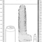 Realrock 9in Realistic Dildo W/ Balls Crystal Clear