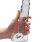 Realrock 9in Realistic Dildo W/ Balls Crystal Clear