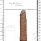 Realrock 8in Dong Tan W/o Testicles