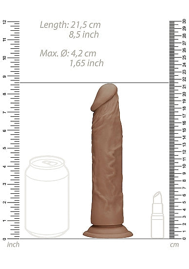 Realrock 8in Dong Tan W/o Testicles