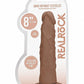 Realrock 8in Dong Tan W/o Testicles