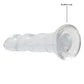 Realrock Consolador No Realista Con Ventosa 7in Transparente