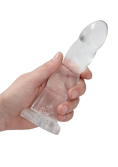 Realrock Consolador No Realista Con Ventosa 7in Transparente