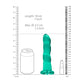 Realrock Non-realistic 7in Dildo Turquoise
