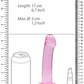 Realrock Non Realistic Dildo W Suction Cup 6.7in Pink