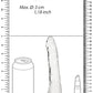 Realrock Slim Dildo 6in Transparent