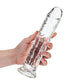 Realrock Straight Realistic 9 In Dildo Transparent