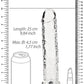Realrock Straight Realistic 9 In Dildo Transparent
