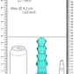 Consolador O Plug Anal Curvy Realrock Turquesa