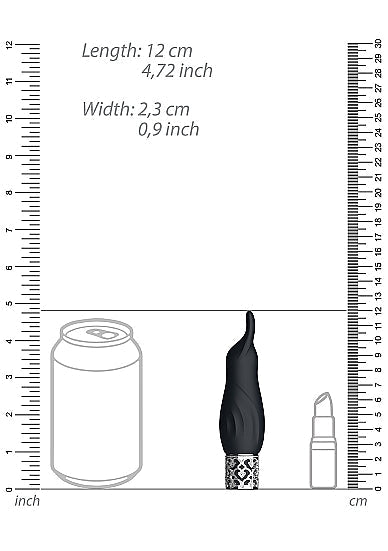 Royal Gems Black Sparkle Rechargeable Bullet