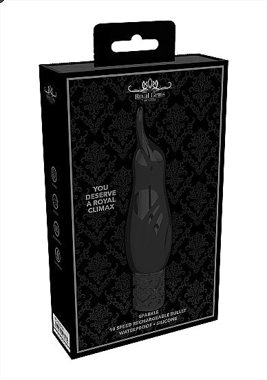 Royal Gems Black Sparkle Rechargeable Bullet