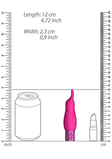 Royal Gems Sparkle Pink Rechargeable Silicone Bullet