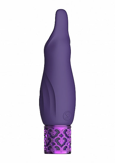 Bala de silicona recargable color morado brillante de Royal Gems