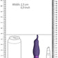 Bala de silicona recargable color morado brillante de Royal Gems