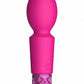 Bala de silicona recargable rosa brillante Royal Gems