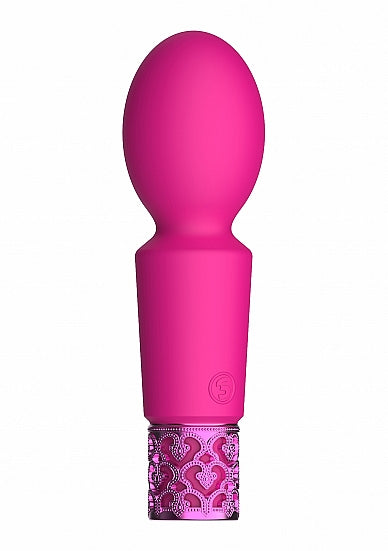 Bala de silicona recargable rosa brillante Royal Gems